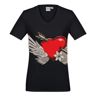 Women's Tee with Heart Thumbnail